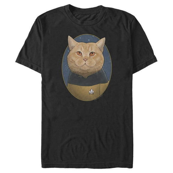 Men's Star Trek: The Next Generation Lieutenant O'Brien Cat  Graphic Tee Black 2X Large
