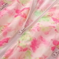 thumbnail image 6 of DJDLJWCJ Teen Girls Windproof Jacket Cute Print Zip Up Jacket Long Sleeve Windbreaker Jacket Pink Size 11, 6 of 9