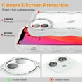 thumbnail image 4 of Compatible with iPhone 12 Case, Cute Curly Wave Frame Shape with Plating Edge, Camera Lens Cover & Soft TPU Silicone Heavy Duty Shockproof Protection Clear Phone case for iPhone 12, Clear, 4 of 8