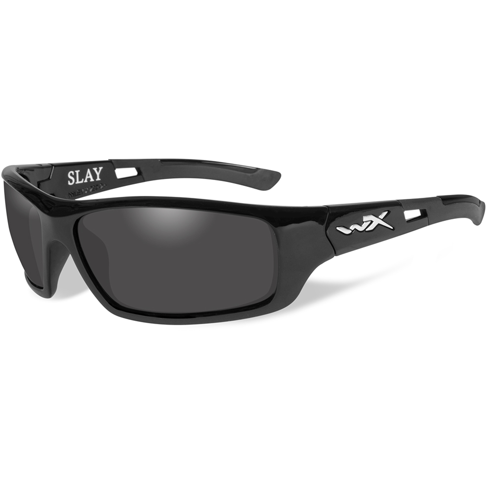 Wiley X Slay Polarized Men's Gloss Black Sunglasses w/ Grey Lens - ACSLA04 - USED - image 2 of 2