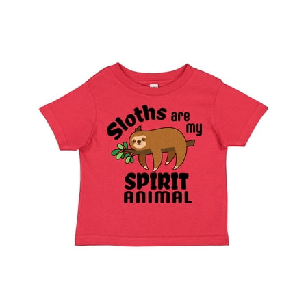 

Inktastic Sloths Are My Spirit Animal with Cute Sloth Illustration Gift Toddler Boy or Toddler Girl T-Shirt