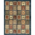 thumbnail image 1 of Ahgly Company Machine Washable Indoor Rectangle Abstract Dark Brown Area Rugs, 2' x 3', 1 of 7