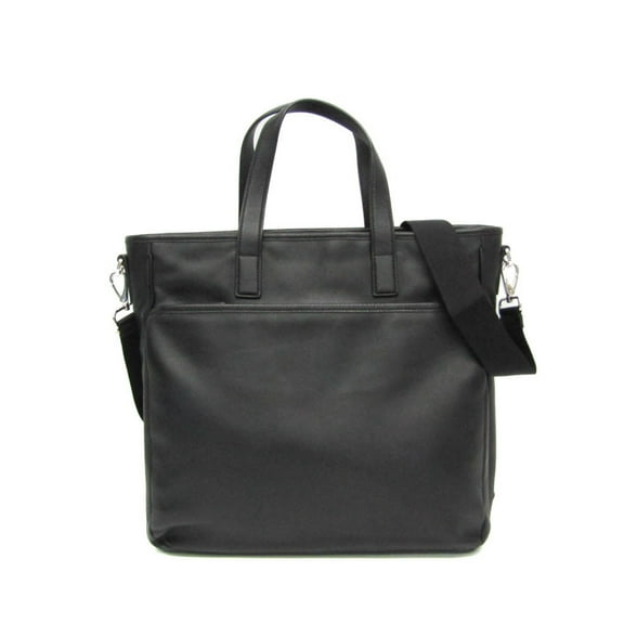 Pre-Owned Prada Men's Leather Handbag,Shoulder Bag Black (Good)