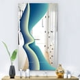 thumbnail image 3 of DESIGN ART Designart 'Nebulous Waves 9' Mid-Century Mirror - Printed Wall Mirror 23.7in.x31.5in., 3 of 5