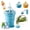Blue, variant on 2-in-1 Collapsible Ice Ball Maker Cup – Portable Silicone Beverage Tumbler with Straw, Leakproof Design for Iced Drinks, Travel Commute Sports Daily Use, BPA Free