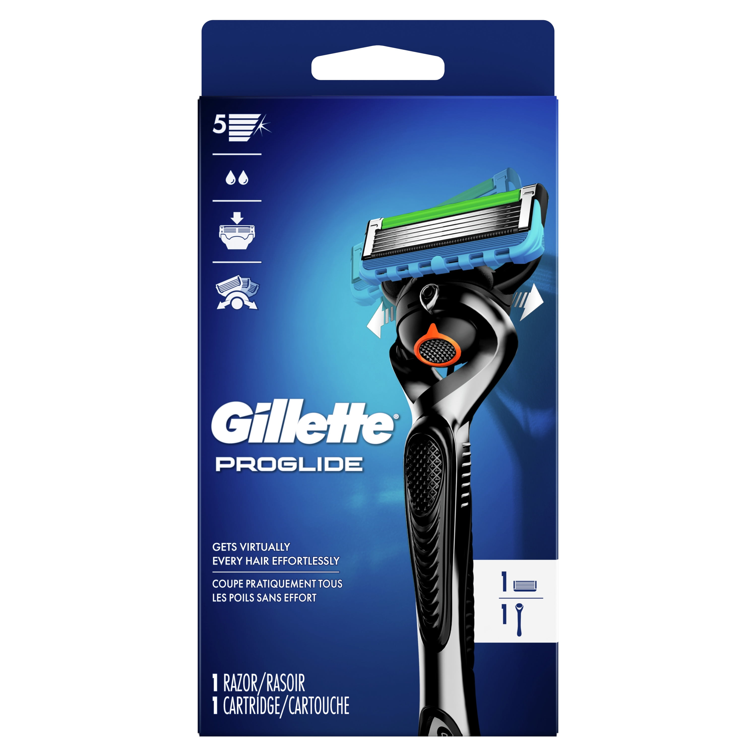 Gillette ProGlide Men's Razor Handle and 1 Blade Refill 