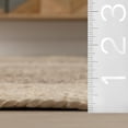 thumbnail image 2 of Rugs USA x Padma Lakshmi Stillpoint Radiating Pattern Jute and Cotton Rug, 7' 6" x 9' 6", Oval, Mysore Dark Brown, 2 of 7