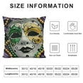 thumbnail image 6 of Nawypu Mardi Gras Pillow Covers  for Home Decorations Beads Eye Mask Fleur De Lis Decor Happy Mardi Gras Throw Pillows Decorative Cushion Cases Mardi Gras Decorations 2pc, 6 of 6