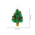 thumbnail image 4 of Injueey Clip de pelo de Navidad Clips laterales de acero inoxidable pasador de árbol de Navidad bayas rojas decoración de copo de nieve Kits de decoración para fiestas Frutos rojos/Árbol de Navidad, 4 of 6