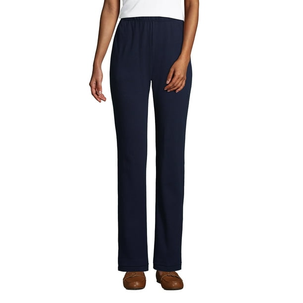 Lands' End Women's Petite Sport Knit High Rise Elastic Waist Pull On