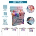 thumbnail image 6 of Happy Birthday Table Runner - 108 Inch Long Colorful Balloons Bow Gradient Modern Blue Cotton and Linen Blended Dress Scarves Farmhouse Table Runner for Kitchen Dining, Coffee Table, 13" x 108", 6 of 8
