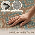 thumbnail image 6 of ODIKA 8'x10' Washable Area Rug Geometric Faded Symmetrical Repeating Tessellated Contemporary for Living Room, Under Sectional, Family , Durable, Non-Slip, 6 of 7