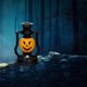 thumbnail image 4 of Linterna LED Luces Batería / lámpara solar, Calabaza de Halloween / Lámpara de Cráneo, de Halloween Sala de Dormitorio Decoración Decoración de Batería Negra Macarena Lámpara de calabaza de Halloween, 4 of 7