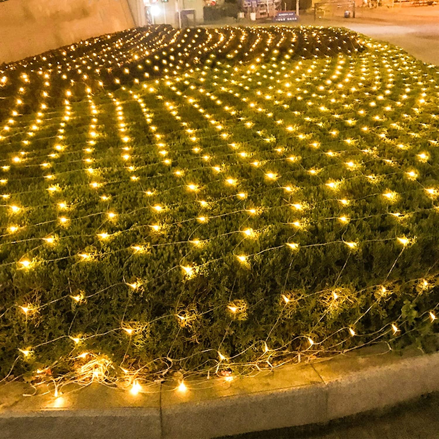Net Mesh String Lights Waterproof ,8 Lighting Modes, Outdoor Christmas Decorative Lights, for Indoor Outdoor, Curtain, Christmas Tree, Holiday, Party(9.84 Ft x 6.6 Ft 144 LED, Warm White)