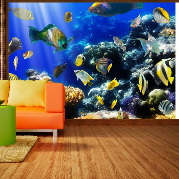Tiptophomedecor Animal Wallpaper Wall Mural - Underwater Adventure