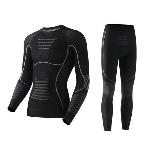 TM sport Women's Thermal Base Layer Set for Ski, Hiting, Running & Cold Weather | Merino Wool Blend Moisture-Wicking Top & Bottoms