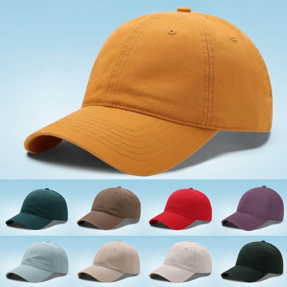 HAIJIE Classic Solid Color Baseball Cap, Adjustable Curved-Brim Hat, Casual Everyday Headwear with Breathable Construction (Army Green,One Size)