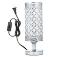 thumbnail image 1 of Neoglint Crystal Silver Bedside Table Lamp Desk Light UL-listed Decorative, 1 of 8