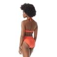 thumbnail image 4 of Vince Camuto ORANGE SUNSET Logo Ring Cut Out Halter Bikini Swim Top, US Small, 4 of 4