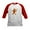Red/White, variant on CafePress - Oh Snap Gingerbread Man Kids Baseball Tee - Kids Cotton Baseball Jersey, 3/4 Sleeve Shirt