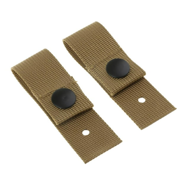 2 correas de nailon para gafas tácticas del ejército para casco MICH M88 ACH SDS marrón