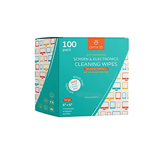 Screen & Electronic Cleaning Wipes, 100 PreMoistened Individual