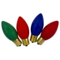 thumbnail image 3 of Northlight C9 Opaque Christmas Replacement Bulbs - MultiColor - 4ct, 3 of 3