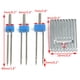 thumbnail image 4 of Matsuzay Prensatelas de acero inoxidable para máquina de coser, puntada de elástica, 5 ranuras Tela de costura y artesanía 9 Rillen, 4 of 6