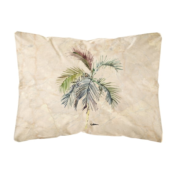 Carolines Treasures 8483PW1216 Palm Tree Canvas Fabric Decorative Pillow, 12H x16W, multicolor