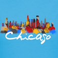thumbnail image 3 of CafePress - Chicago Illinois Skyline Women's Dark T Shirt - Women's Traditional Fit Dark T-Shirt, 3 of 4