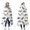 White Cartoon Dinosaurs-2, variant on Wearable Blanket,White Cartoon Dinosaurs Mushrooms Pattern Hooded Wearable Flannel Blanket for Adults & Teens,Winter Poncho Shawl Wrap Cape Cozy Anti-Pill,50"x60"