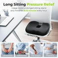 thumbnail image 6 of Donut Pillow Hemorrhoids Scientific Center Hole and Tailbone Cutout, Hemorrhoid & Postpartum Cushion for Men and Women, Helps Ease Discomfort from Tailbone, Sciatica,Hemorrhoids, Pregnancy(Blue), 6 of 7