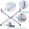 thumbnail image 3 of Support d'Ordinateur Portable Portable, Support d'Ordinateur Portable Réglable pour MacBook Pro, Bureau en Aluminium Pliable Compact Universel pour 12 13 15 17 Pouces, 3 of 5