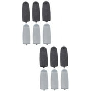 12 Pcs foot grinder replacement head pumice file foot buffer pedicure replacement rollers electric foot file pedicure wand for feet foot scrubber plastic Remover scroll wheel