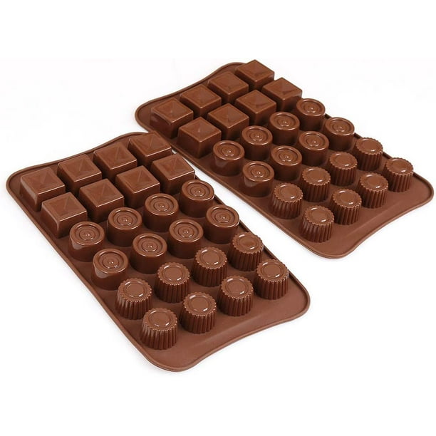 4 Pièces Moule à Chocolat en Silicone, 3D Moule Chocolat Silicone, Antiadhésifs  Moule Silicone Chocolat, 38 Formes Mini Moules en Silicone à Chocolat pour  Chocolats Maison, Pralines, Bonbons, Gaufres : : Cuisine