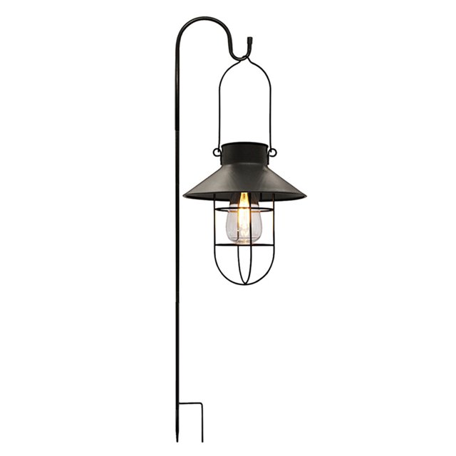 Lámpara LED solar de hierro forjado, lámpara colgante de tungsteno, decoración de luz (A) Tmvgtek Iluminación del hogar multifuncional