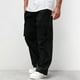 thumbnail image 2 of Pantalones cargo de verano para hombre: pantalones de trabajo holgados, ligeros, con cintura elástica y múltiples bolsillos, corte regular para actividades al aire libre, trabajo y ocio, poliéster, 2 of 8
