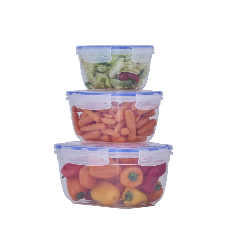 SuperioSealed Rectangular Shape 3 Container Food Storage Set