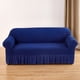 thumbnail image 1 of Nvzi Funda de sofá elástica para sala de estar, fácil de instalar, lavable, protector de sofá con falda, 1 pieza (azul, 2 asientos), 1 of 4