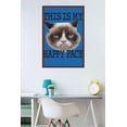 thumbnail image 2 of Grumpy Cat - Face Wall Poster, 22.375" x 34", Framed, 2 of 2