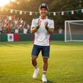 thumbnail image 6 of Zimjoy 2026 Mexico Soccer Jersey for Men Women Crew Neck Short Sleeve Aztec Calendar Graphic Short Sleeve Fan Shirt for Game Day Travel Streetwear and Casual Wear White S, 6 of 8