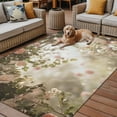 thumbnail image 2 of Fsddascl Pink Rose Spring Floral Outdoor Rug for Patio/Deck/Porch, Non-Slip Large Area Rug 5 x 8 Ft, Summer Roses Flowers Farmhouse Indoor Outdoor Rugs Washable Area Rugs, Camping Rug Carpet, 2 of 5