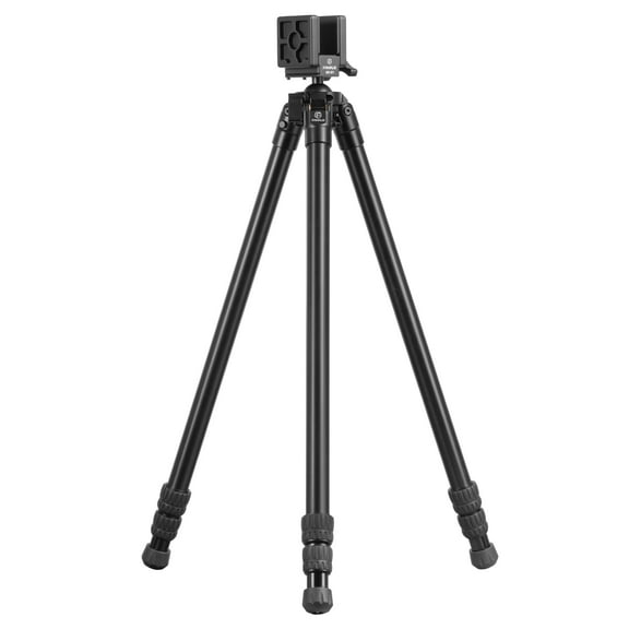 FANAUE Aluminum Tripod with Durable Frame, Lightweight, Stable Design, 360° Rotation Ball Mount, Adjustable Legs,  Hands-Free Operation for Hunting, Shooting, and Outdoor