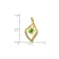 thumbnail image 2 of 2/3 Carat (Ctw) Natural Peridot Pendant Necklace in 14K Yellow Gold with Chain for Women, 2 of 5