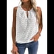 thumbnail image 3 of Camisola Informal con Bordado de Ojales para Mujer, Holgada, Sin Mangas, Cómoda y para Verano. XL, 3 of 9