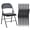 Black, variant on JIOABL Folding Chair 2 Pack, Convenient Leather Padded Folding Chairs, Khaki