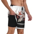 thumbnail image 2 of Balery Starfishes Shells Bañador para hombre, shorts de playa de secado rápido con entrepierna y forro de compresión-Medium, 2 of 6