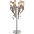 thumbnail image 3 of Contempolights Chestnut 6-Light Glass & Metal Table Lamp in Chrome/Gray, 3 of 5