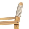 thumbnail image 4 of Christopher Knight Home Modern Outdoor Dining Chairs, Solid Wood Frame, Rope-Woven Backrest, Beige, Set of 2, 4 of 12