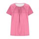 thumbnail image 5 of Neewe Womens Plus Size Pleated Tops Short Sleeve Summer Tunic Casual Loose Fit Crewneck Shirts Blouse 2026, 5 of 6